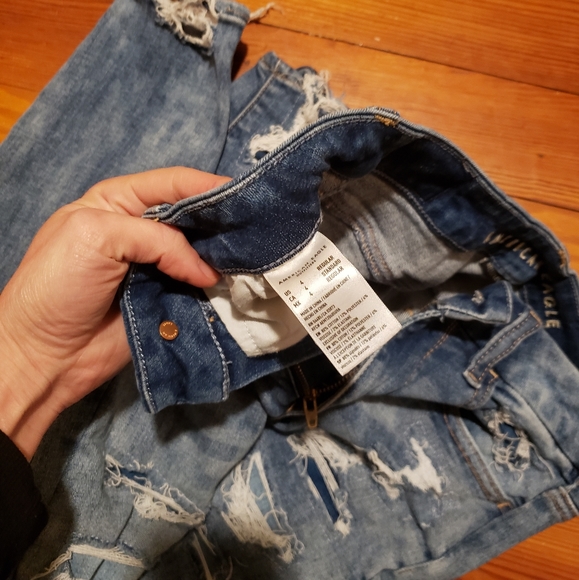 Sold WORN ONCE Hi-Rise American Eagle Jeggings - Picture 3 of 5